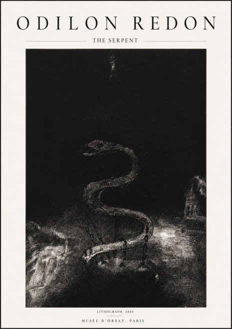 Odilon Redon The Serpent No5 - Poster