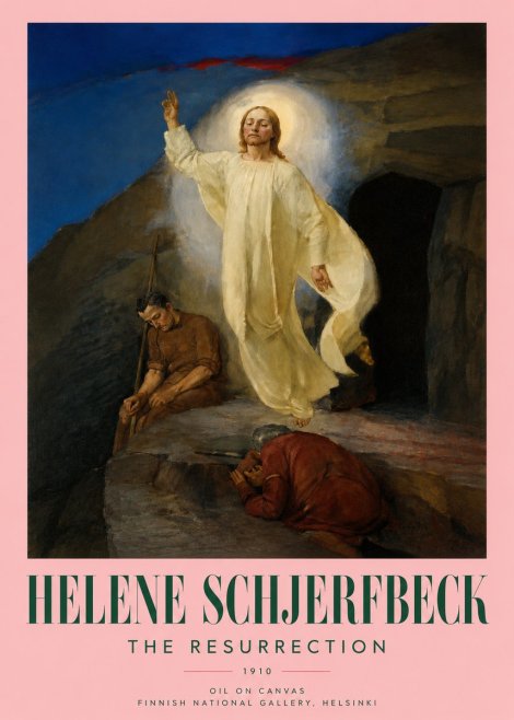 Helene Schjerfbeck The Resurrection No3 - Poster