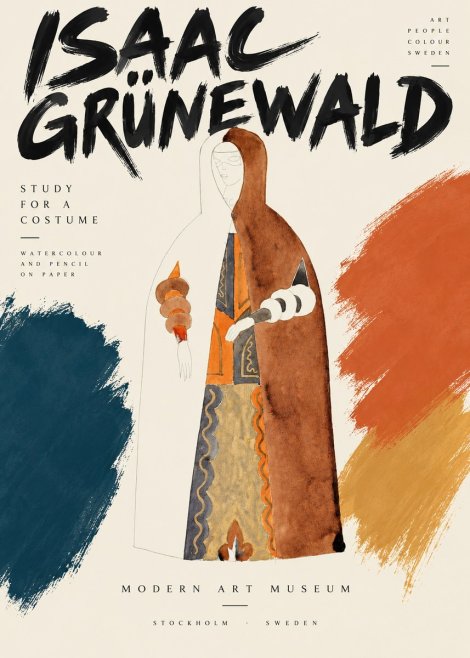 Isaac Grünewald Study for a Costume I No3 - Poster
