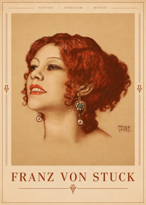 Franz von Stuck Medusa No5 - Poster