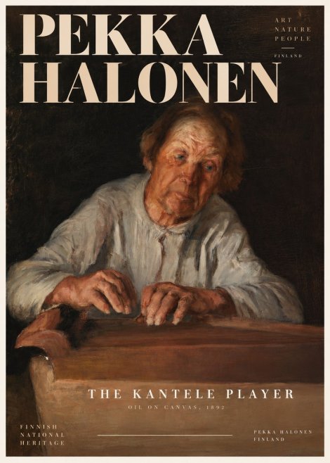 Pekka Halonen The Kantele Player No2 - Poster