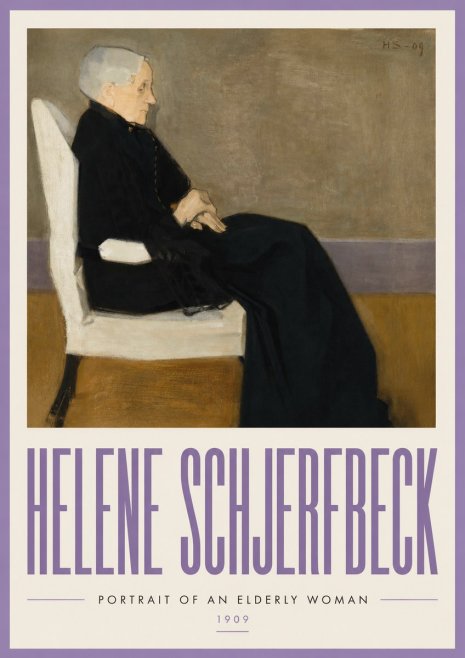 Helene Schjerfbeck Portrait of an Elderly Woman No3 - Poster