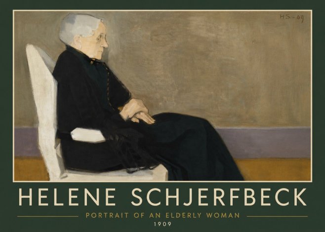 Helene Schjerfbeck Portrait of an Elderly Woman No4 - Poster