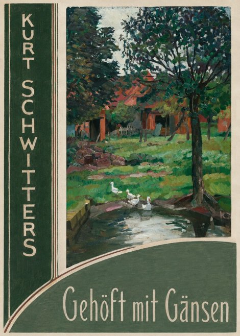Kurt Schwitters Gehöft Mit Gänsen No4 - Poster