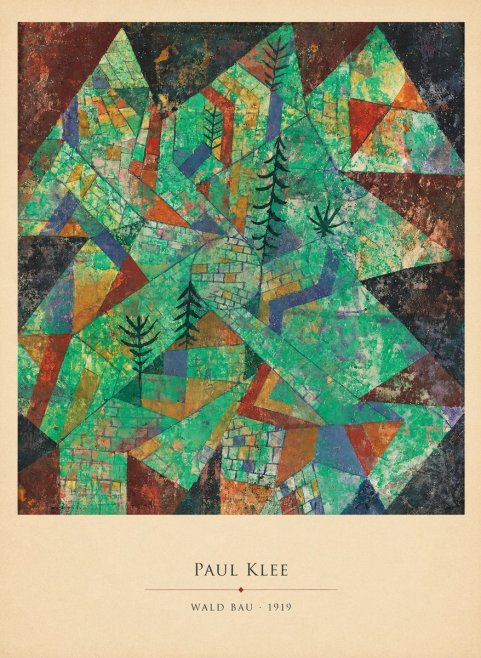 Paul Klee Wald Bau No4 - Poster