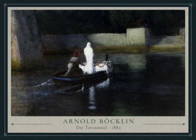 Arnold Böcklin Die Toteninsel III No3 - Poster