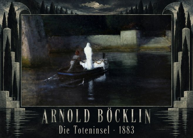 Arnold Böcklin Die Toteninsel III No5 - Poster