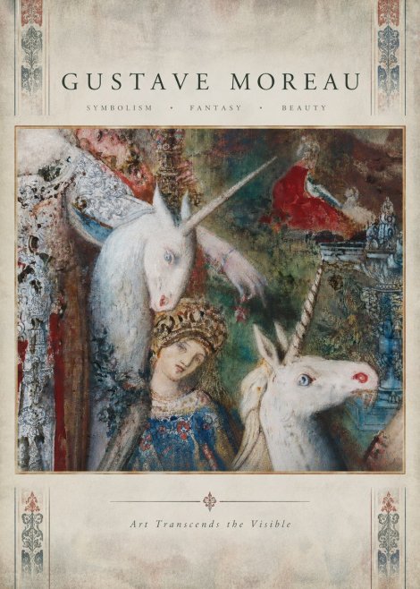 Gustave Moreau The Unicorns II No4 - Poster