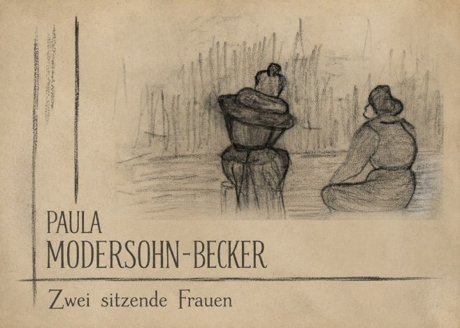 Paula Modersohn-Becker Zwei Sitzende Frauen No2 - Poster