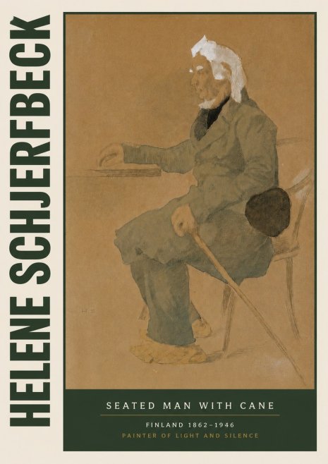 Helene Schjerfbeck Seated Man with Cane No4 - Poster