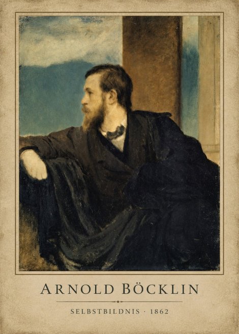 Arnold Böcklin Selbstbildnis No1 - Poster