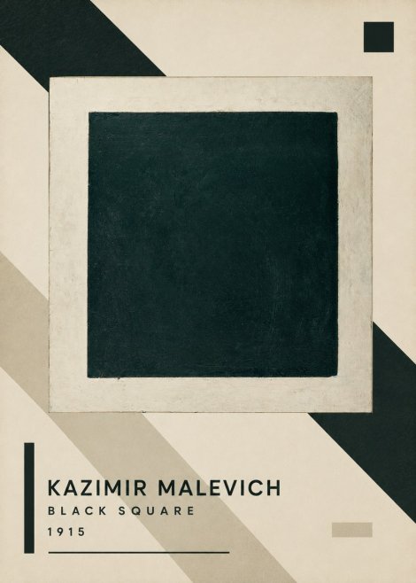 Kazimir Malevich Black Square No3 - Poster