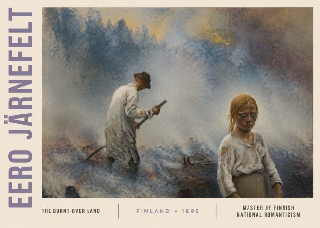 Eero Järnefelt The Burnt-over Land No3 - Poster