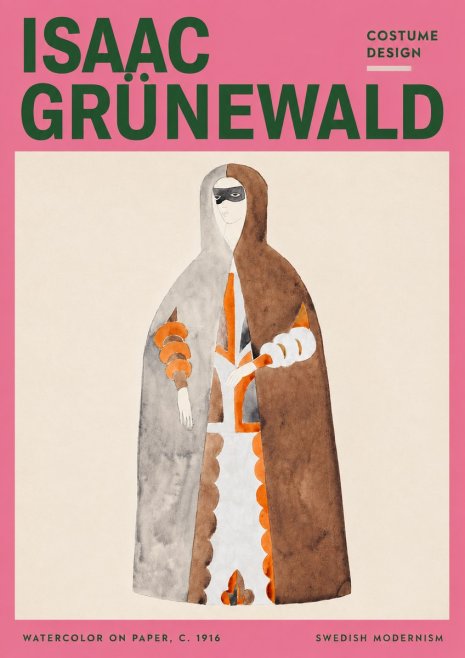 Isaac Grünewald Costume Design VI No3 - Poster