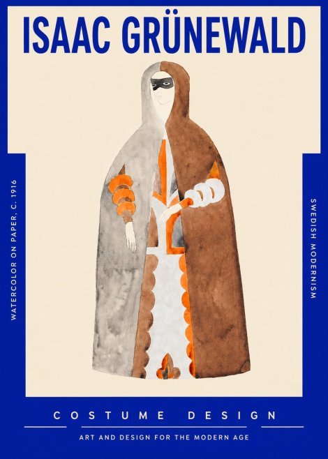 Isaac Grünewald Costume Design VI No4 - Poster