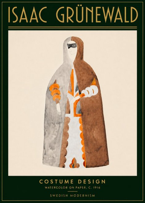 Isaac Grünewald Costume Design VI No5 - Poster