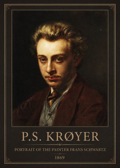 P.S. Krøyer Portrait of the Painter Frans Schwartz No1 - Poster