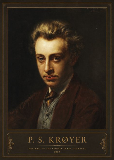 P.S. Krøyer Portrait of the Painter Frans Schwartz No2 - Poster