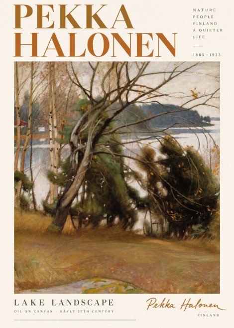 Pekka Halonen Lake Landscape No5 - Poster