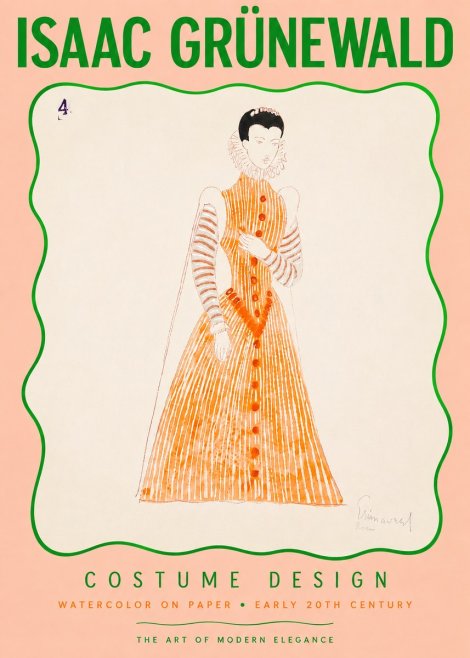 Isaac Grünewald Costume Design VII No3 - Poster