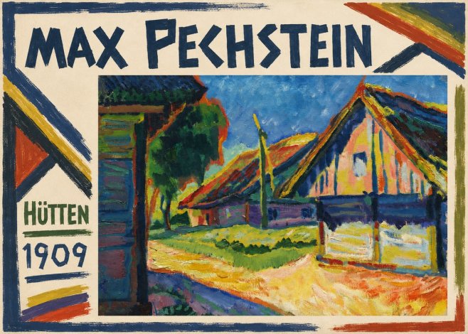 Max Pechstein Hütten 1909 No1 - Poster