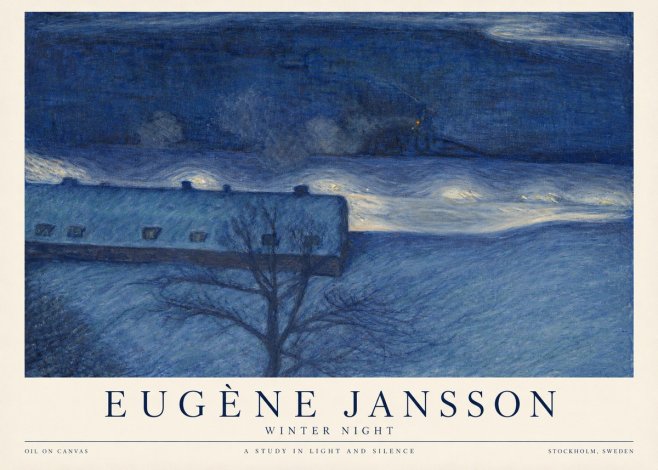 Eugène Jansson The Blue Night No6 - Poster