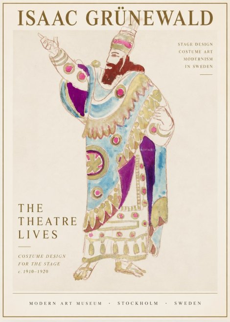 Isaac Grünewald The Theatre Lives No1 - Poster