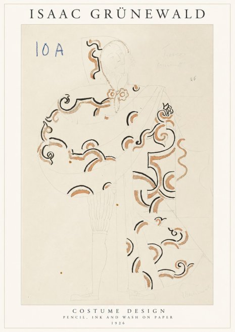 Isaac Grünewald Costume Design VIII No1 - Poster