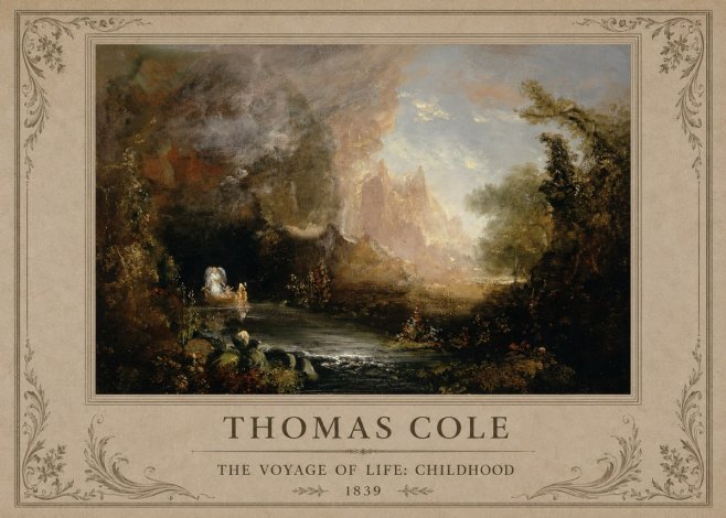 Thomas Cole The Voyage of Life: Childhood II No1 - Poster