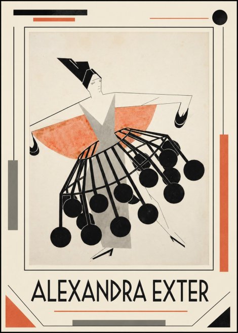 Alexandra Exter Avant-garde Costume Design No1 - Poster