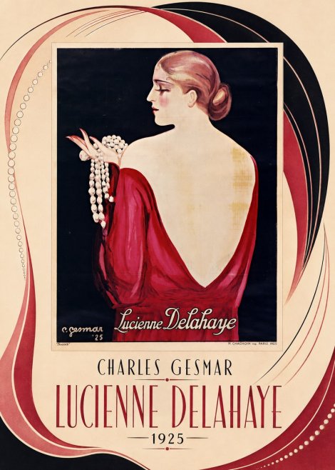 Charles Gesmar Lucienne Delahaye No3 - Poster