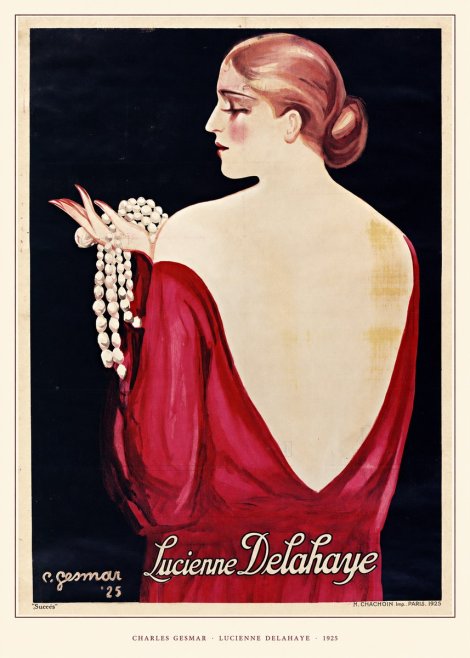 Charles Gesmar Lucienne Delahaye No5 - Poster