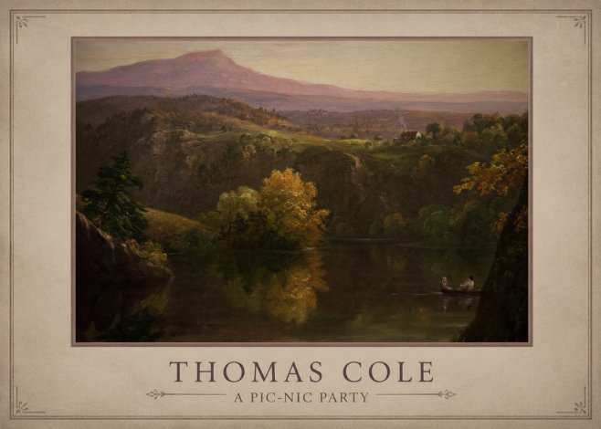 Thomas Cole View of the Catskill Mountains, Early Autumn No3 - Poster