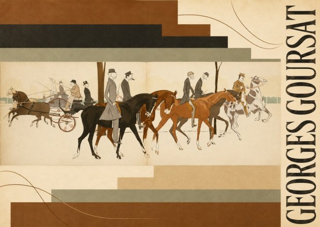 Georges Goursat Equestrian Promenade No6 - Poster