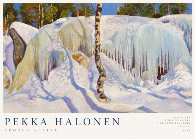 Pekka Halonen Frozen Spring No3 - Poster
