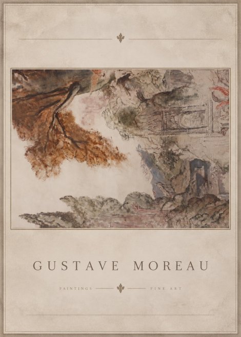 Gustave Moreau Architectural Study No4 - Poster