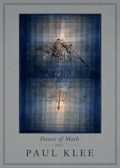 Paul Klee Dance of Moth No4 - Poster