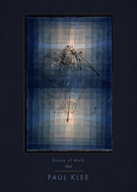 Paul Klee Dance of Moth No5 - Poster