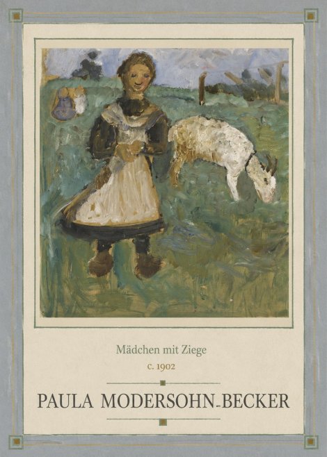 Paula Modersohn-Becker Mädchen Mit Ziege No1 - Poster