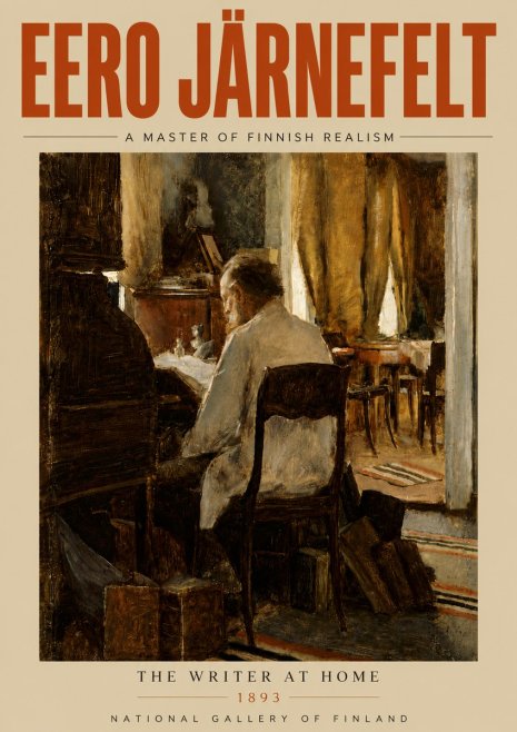 Eero Järnefelt The Writer at Home No5 - Poster