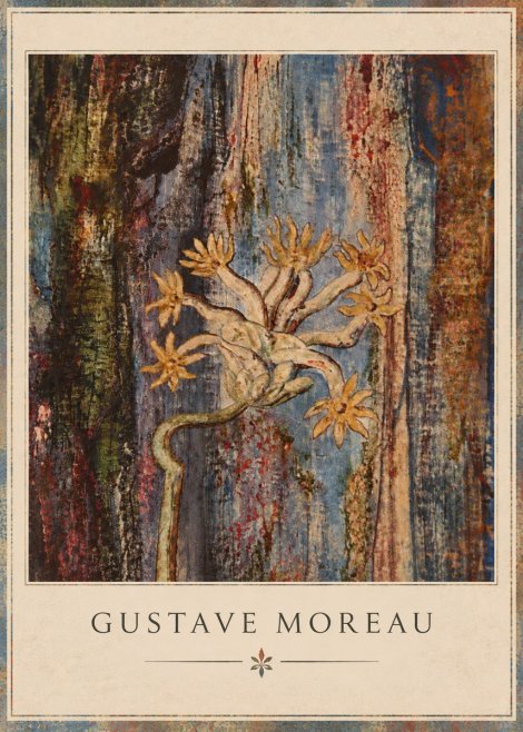 Gustave Moreau Fleur Mystérieuse No3 - Poster