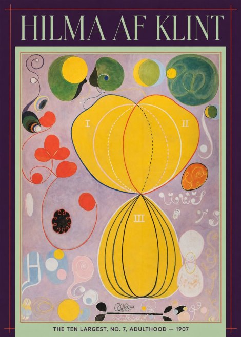 Hilma af Klint The Ten Largest, No. 7, Adulthood No6 - Poster