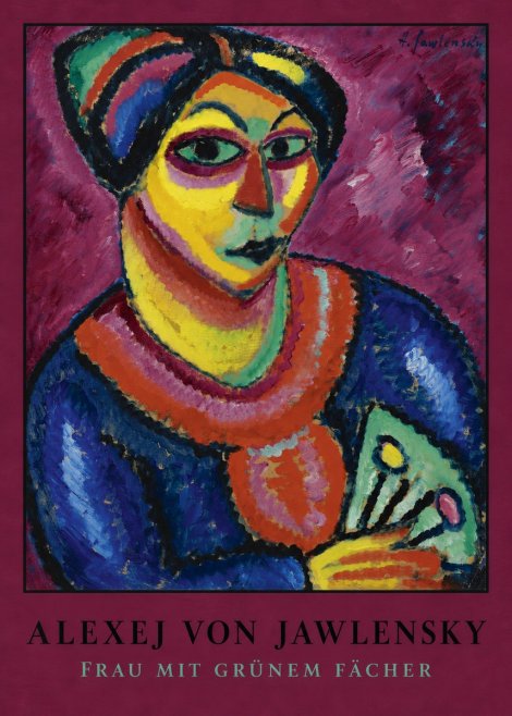 Alexej von Jawlensky Frau Mit Grünem Fächer No4 - Poster