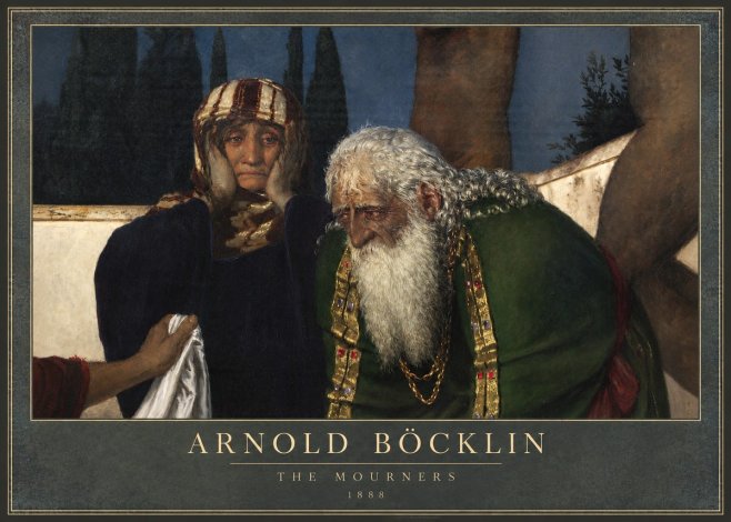 Arnold Böcklin Lamentation over the Dead Christ No3 - Poster