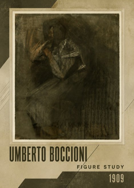 Umberto Boccioni Figure Study I No2 - Poster