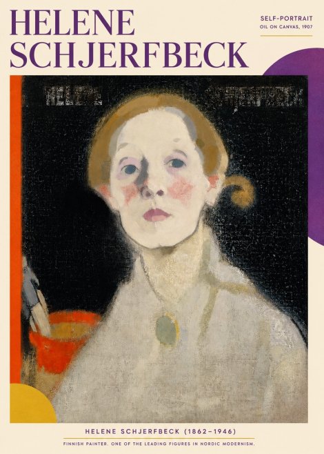 Helene Schjerfbeck Self-portrait No3 - Poster