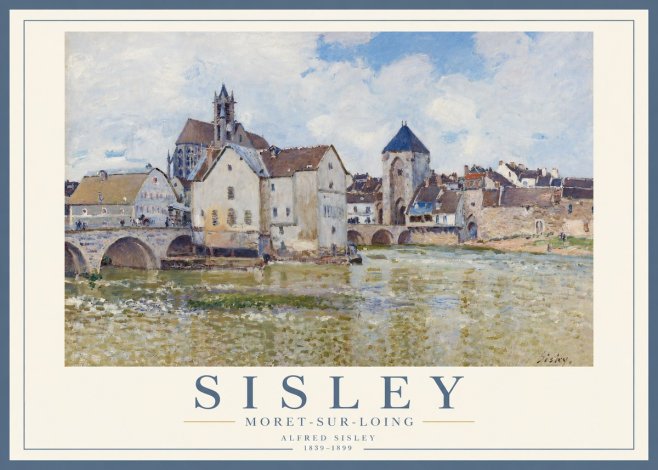 Sisley Moret-sur-loing No3 - Poster