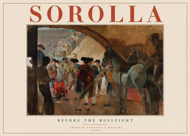 Sorolla Before the Bullfight No2 - Poster
