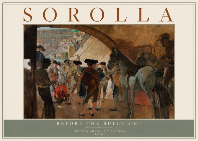 Sorolla Before the Bullfight No5 - Poster