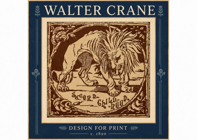 Walter Crane Sacred Childhood No4 - Poster